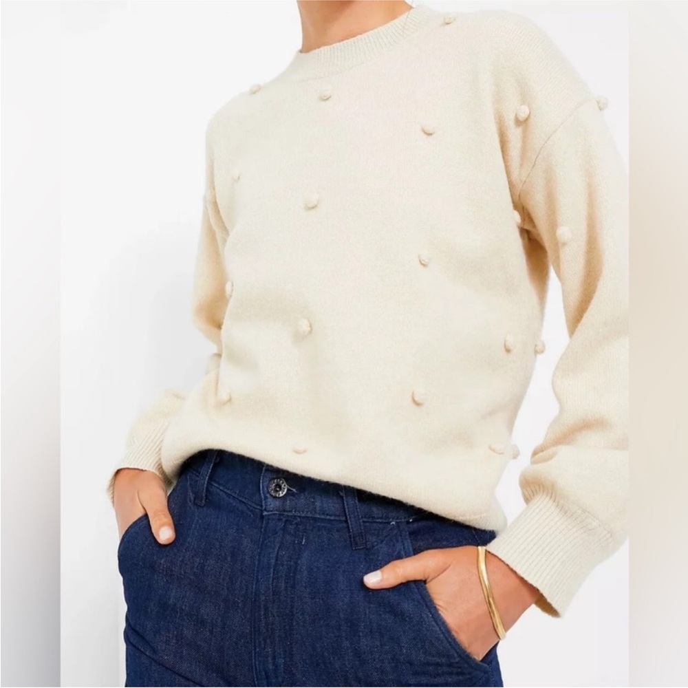 Hyacinth House Tuckernuck Oatmeal Pom Pom Melinda Sweater Medium